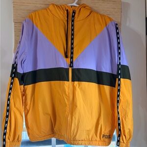 VS PINK jacket retro colors